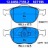 Sada brzdových destiček ATE 13.0460-7186 (AT 607186) - FORD