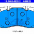 Sada brzdových destiček ATE 13.0460-4828 (AT 604828) - IVECO