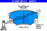 Sada brzdových destiček ATE 13.0460-2813 (AT 602813) - LANCIA
