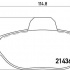 Sada brzdových destiček BREMBO P23060 - FIAT