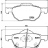 Sada brzdových destiček BREMBO P28036 - HONDA