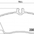 Sada brzdových destiček BREMBO P50036 - MERCEDES-BENZ