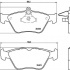 Sada brzdových destiček BREMBO P59019 - OPEL, SAAB