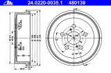 Brzdový buben ATE 24.0220-0035 (AT 480139) - TOYOTA