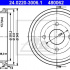 Brzdový buben ATE 24.0220-3006 (AT 480062) - FORD
