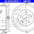 Brzdový buben ATE 24.0222-8033 (AT 480181) - FORD