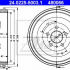 Brzdový buben ATE 24.0225-5003 (AT 480066) - CITROËN, FIAT, PEUGEOT