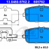 Sada brzdových destiček ATE 13.0460-5762 (AT 605762) - MAZDA