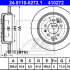 Brzdový kotouč ATE 24.0110-0272 (AT 410272) - PEUGEOT