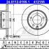 Brzdový kotouč ATE 24.0112-0155 (AT 412155) - NISSAN, RENAULT