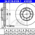 Brzdový kotouč ATE 24.0118-0109 (AT 418109) - MITSUBISHI