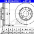 Brzdový kotouč ATE 24.0120-0132 (AT 420132) - CITROËN, PEUGEOT