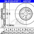 Brzdový kotouč ATE 24.0122-0107 (AT 422107) - ALFA ROMEO, FIAT