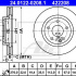 Brzdový kotouč ATE 24.0122-0208 (AT 422208) - MERCEDES-BENZ
