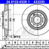 Brzdový kotouč ATE 24.0122-0220 (AT 422220) - AUDI