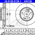 Brzdový kotouč ATE 24.0126-0126 (AT 426126) - HYUNDAI