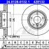Brzdový kotouč ATE 24.0128-0132 (AT 428132) - NISSAN, OPEL, RENAULT