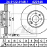 Brzdový kotouč ATE 24.0122-0148 (AT 422148) - RENAULT