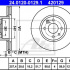 Brzdový kotouč ATE 24.0120-0129 (AT 420129) - ALFA ROMEO, LANCIA