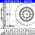 Brzdový kotouč ATE 24.0122-0170 (AT 422170) - HYUNDAI