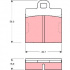Sada brzdových destiček TRW GDB103 - VW KAEFER