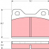 Sada brzdových destiček TRW GDB112 - AUDI, BMW, FERRARI, VW