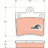 Sada brzdových destiček TRW GDB1283 - MERCEDES W202 C