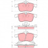 Sada brzdových destiček TRW GDB1562 - OPEL MERIVA