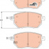 Sada brzdových destiček TRW GDB3416 - INFINITI FX35 03-