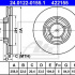 Brzdový kotouč ATE 24.0122-0155 (AT 422155) - MITSUBISHI