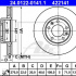 Brzdový kotouč ATE 24.0122-0141 (AT 422141) - CITROËN, PEUGEOT
