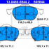 Sada brzdových destiček ATE 13.0460-5844 (AT 605844) - TOYOTA