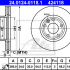 Brzdový kotouč ATE 24.0124-0118 (AT 424118) - VW