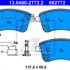 Sada brzdových destiček ATE 13.0460-2772 (AT 602772) - KIA, OPEL