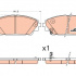 Sada brzdových destiček TRW GDB3592 - MAZDA