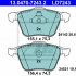 Sada brzdových destiček ATE Ceramic 13.0470-7243 (AT LD7243)