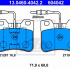 Sada brzdových destiček ATE 13.0460-4042 (AT 604042) - CITROËN, PEUGEOT