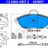 Sada brzdových destiček ATE 13.0460-3957 (AT 603957) - CITROËN, FIAT, PEUGEOT