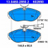 Sada brzdových destiček ATE 13.0460-2850 (AT 602850) - CITROËN, FIAT, PEUGEOT