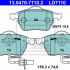 Sada brzdových destiček ATE Ceramic 13.0470-7110 (AT LD7110) - AUDI, SEAT, ŠKODA, VW