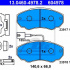 Sada brzdových destiček ATE 13.0460-4978 (AT 604978) - CITROËN, FIAT, PEUGEOT