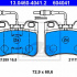 Sada brzdových destiček ATE 13.0460-4041 (AT 604041) - CITROËN
