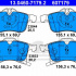Sada brzdových destiček ATE 13.0460-7179 (AT 607179) - OPEL