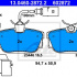 Sada brzdových destiček ATE 13.0460-2872 (AT 602872) - SEAT, VW