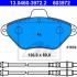 Sada brzdových destiček ATE 13.0460-3972 (AT 603972) - CITROËN