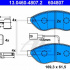Sada brzdových destiček ATE 13.0460-4807 (AT 604807) - CITROËN, FIAT, PEUGEOT