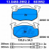 Sada brzdových destiček ATE 13.0460-3952 (AT 603952) - CITROËN
