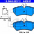 Sada brzdových destiček ATE 13.0460-3837 (AT 603837) - MERCEDES-BENZ