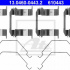Sada příslušenství, obložení kotoučové brzdy ATE 13.0460-0443 (AT 610443)