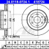 Brzdový kotouč ATE 24.0118-0724 (AT 418724)